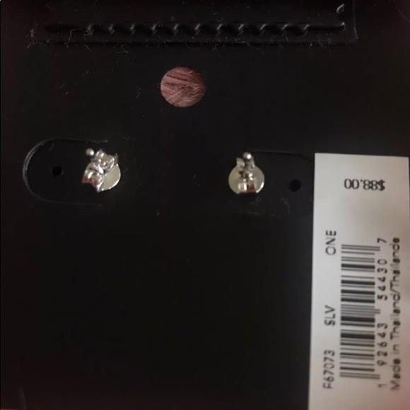 NWT Coach Open Circle Halo Stud Earrings - Picture 4 of 8